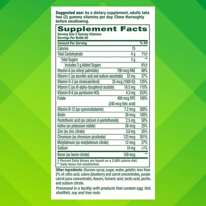 Vitafusion Men's Multivitamin with 10% More Vitamins A, C & E, 120 Gummies