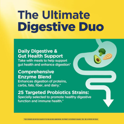 Renew Life Digestive Duo Ultimate Flora + Enzymes
30 gélules