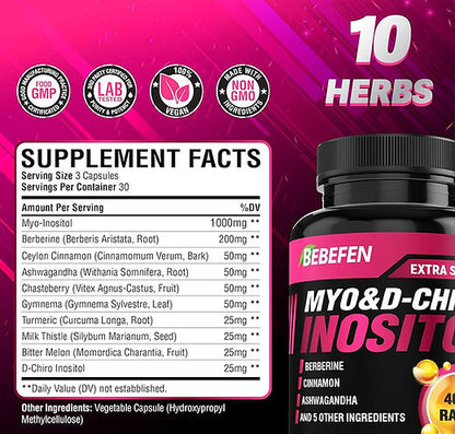 Bebefen, Myo D-Chiro inositol complex, 90 gélules