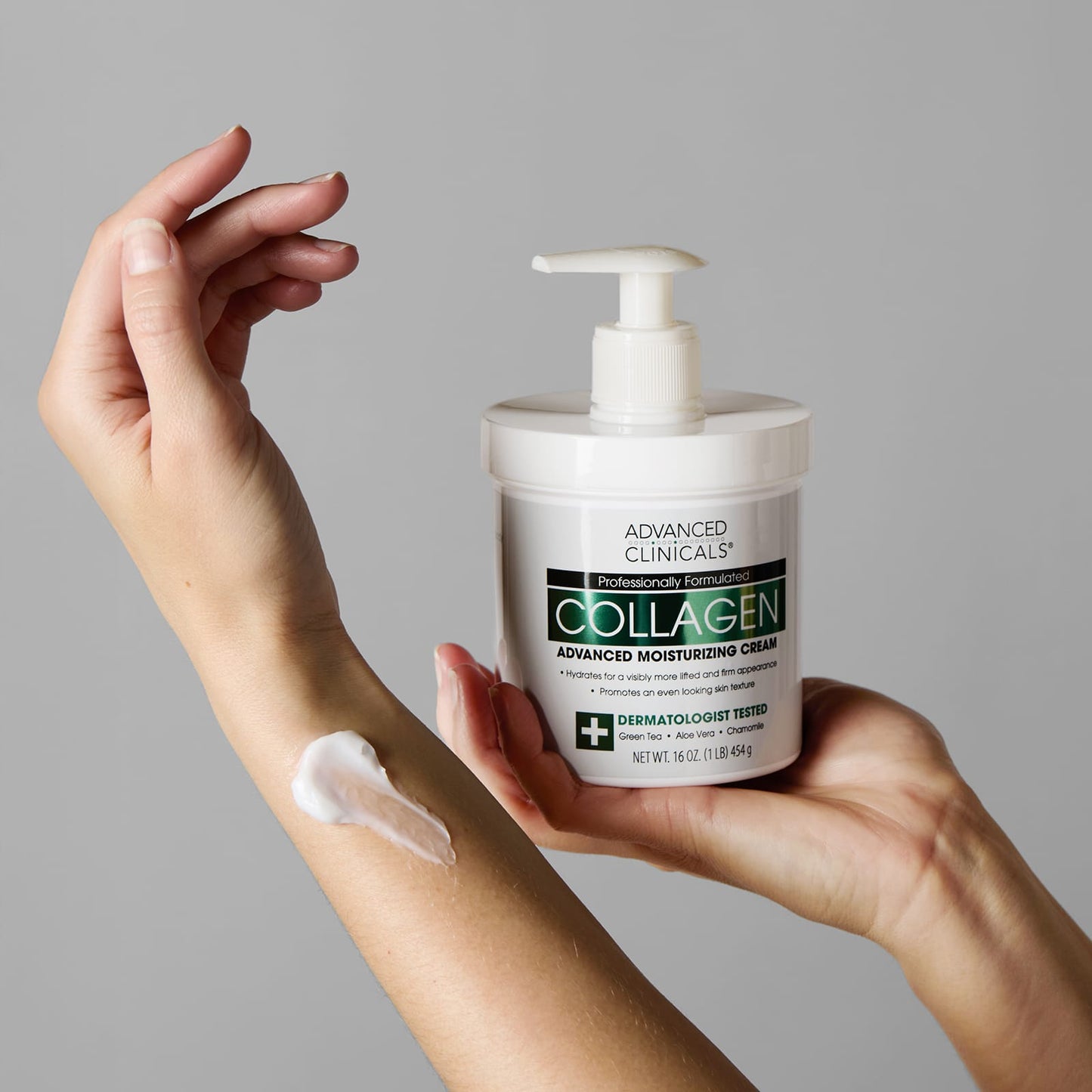 Advanced Clinicals Collagen, Skin Rescue Cream, 454g