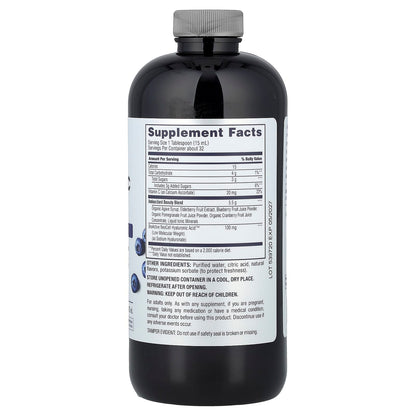 NeoCell Hyaluronic Acid 100 mg with Vitamin C, Liquid, Blueberry Flavor, 473 ml