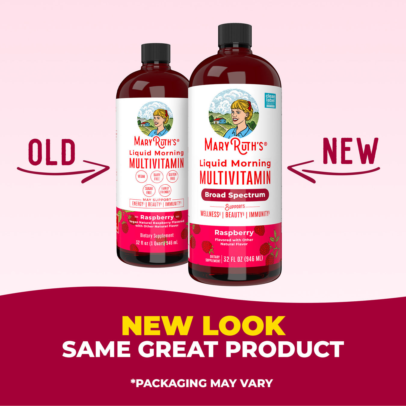 Mary Ruth's Liquid Morning Multivitamin, Raspberry Flavor, 887 ml