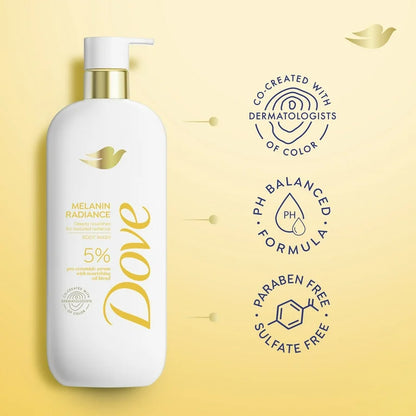 Dove Even Tone Melanin Shower Gel, enriched with pro ceramides, 547 ml