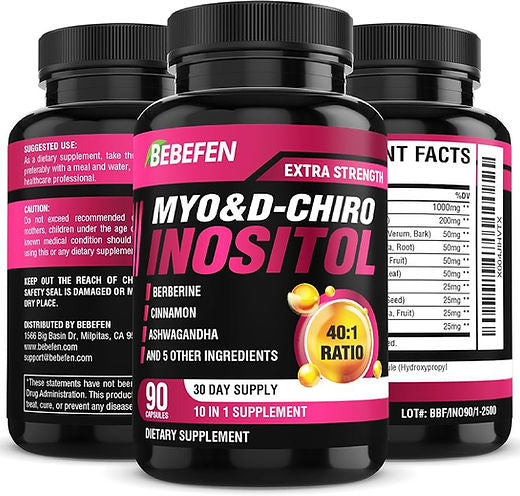 Bebefen, Myo D-Chiro inositol complex, 90 capsules