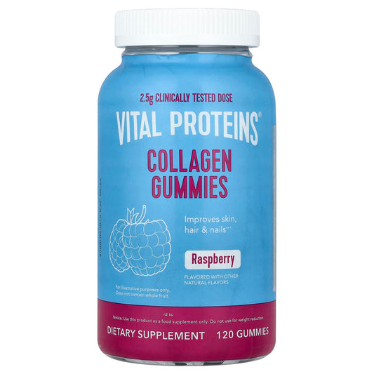 Vital Proteins Collagen Gummies, Raspberry, 120 Gummies