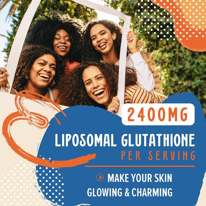 Prunucis Glutathione liposomal, avec vitamine C, chardon-Marie et acide alpha-lipoïque, L-glutathion réduit pur, haute absorption, 60 gélules