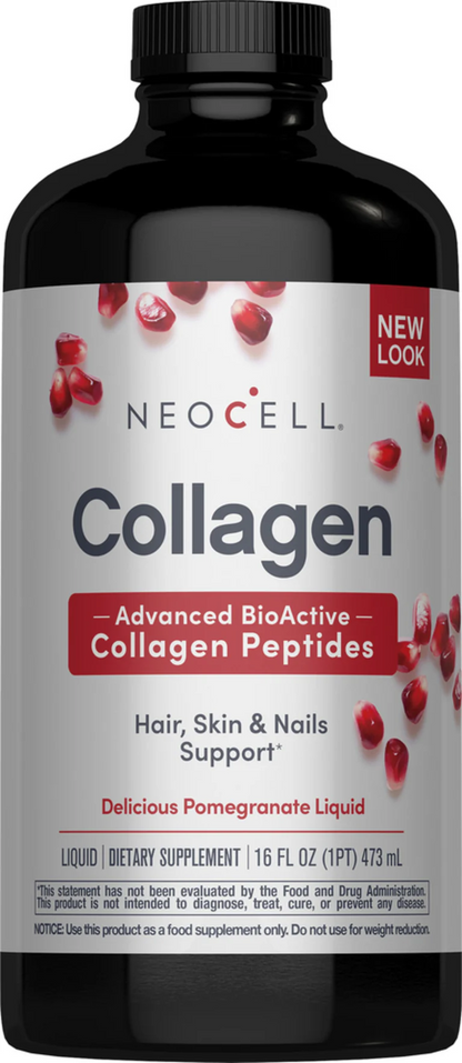 NeoCell Collagène liquide, goût grenade, 473 ml