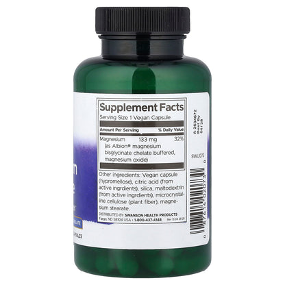 Swanson Albion®, Magnesium Glycinate, 133 mg, 90 capsules
