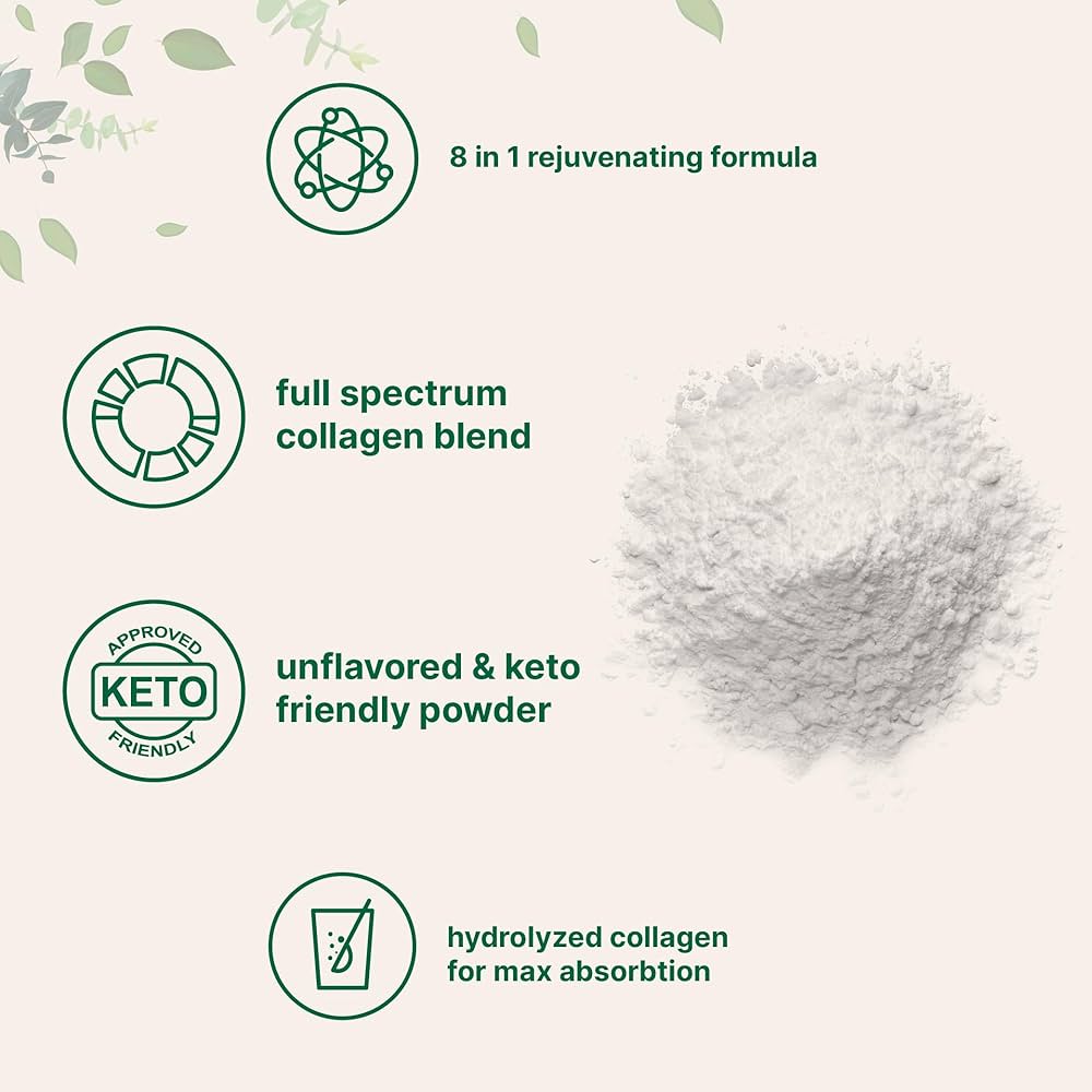 Micro Ingredients Multi Collagen Peptides Powder, Unflavored, (907g)
