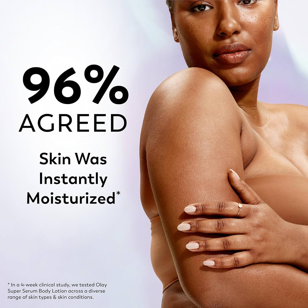 Olay Super Serum Body Lotion, for Radiant and Supple Skin, 547ml