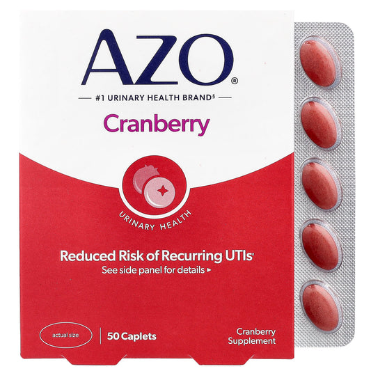 Azo Canneberge, Santé urinaire, 50 comprimés-capsules