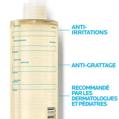 La Roche-Posay Lipikar AP+ Huile de douche  lavante relipidante anti irritation, anti grattage, 400ml