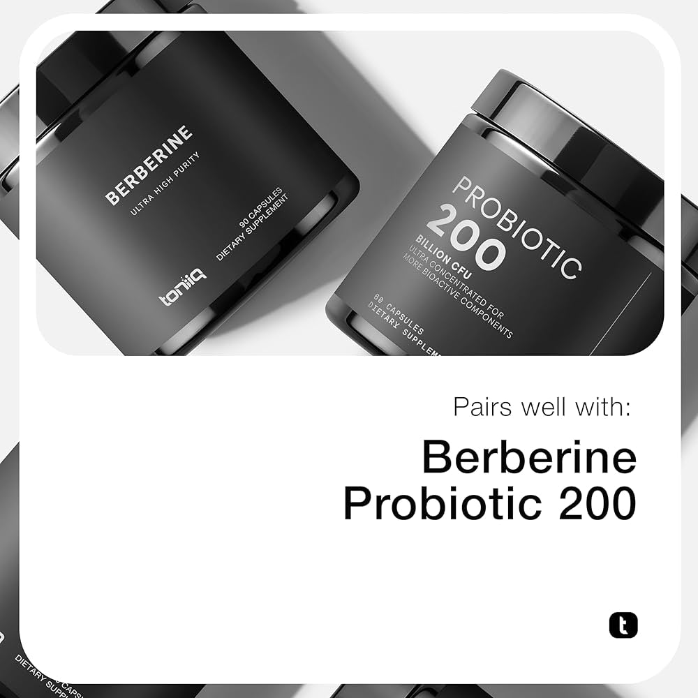 Toniiq GLP-1 Support | avec GlucoVantage® Dihydroberbérine et Akkermansia, brevetés et cliniquement étudiés | Soutien de l'appétit et de la satiété | 120 gélules