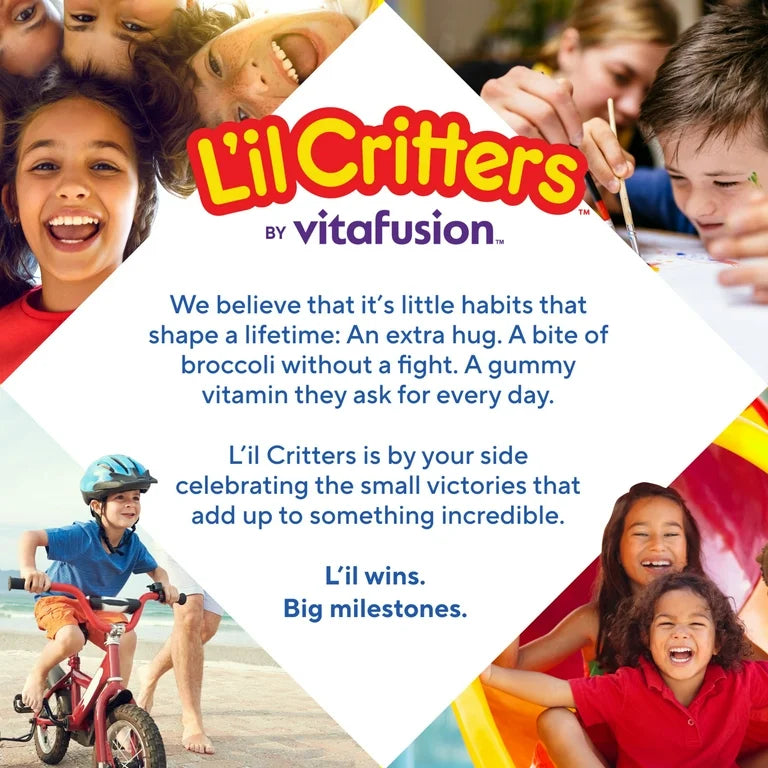 L'il Critters Gummy Vites, gummy multivitamins for children aged 2 and up, fruity flavors, 70 gummies