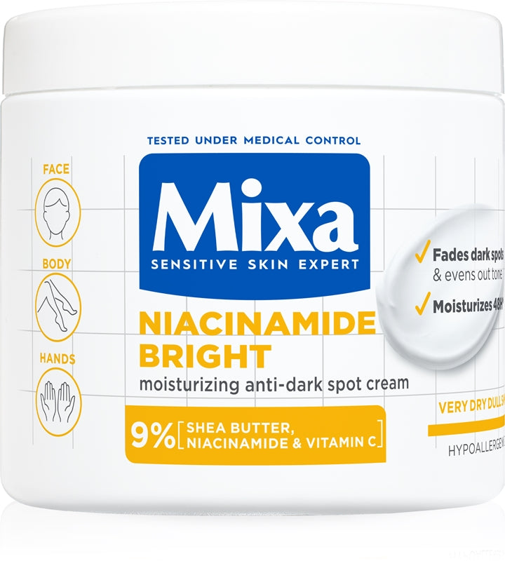 Mixa Niacinamide Bright, crème hydratation intense anti-taches brunes
