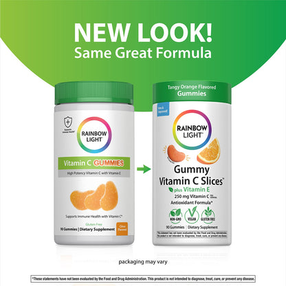 Rainbow Light Tranches de vitamine C™ + vitamine E, agrumes, 60 gummies