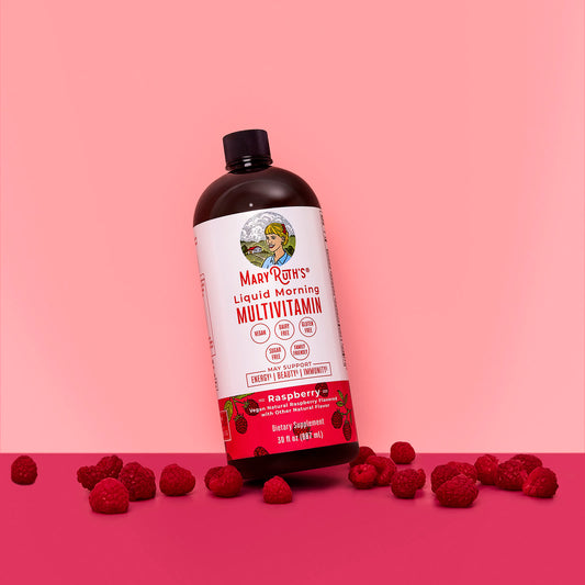 Mary Ruth's Liquid Morning Multivitamin, Raspberry Flavor, 887 ml