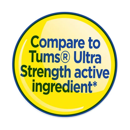 Equate Comprimés à croquer antiacides ultra-forts, saveur baies et fraises assorties, 1000 mg, boîte de 72 comprimés