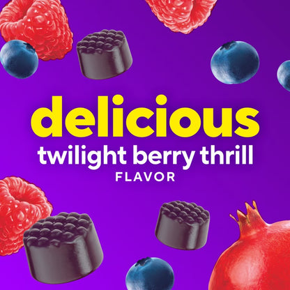 Vitafusion Mélatonine et magnésium gummies, saveur Twilight Berry Thrill, 90 unités