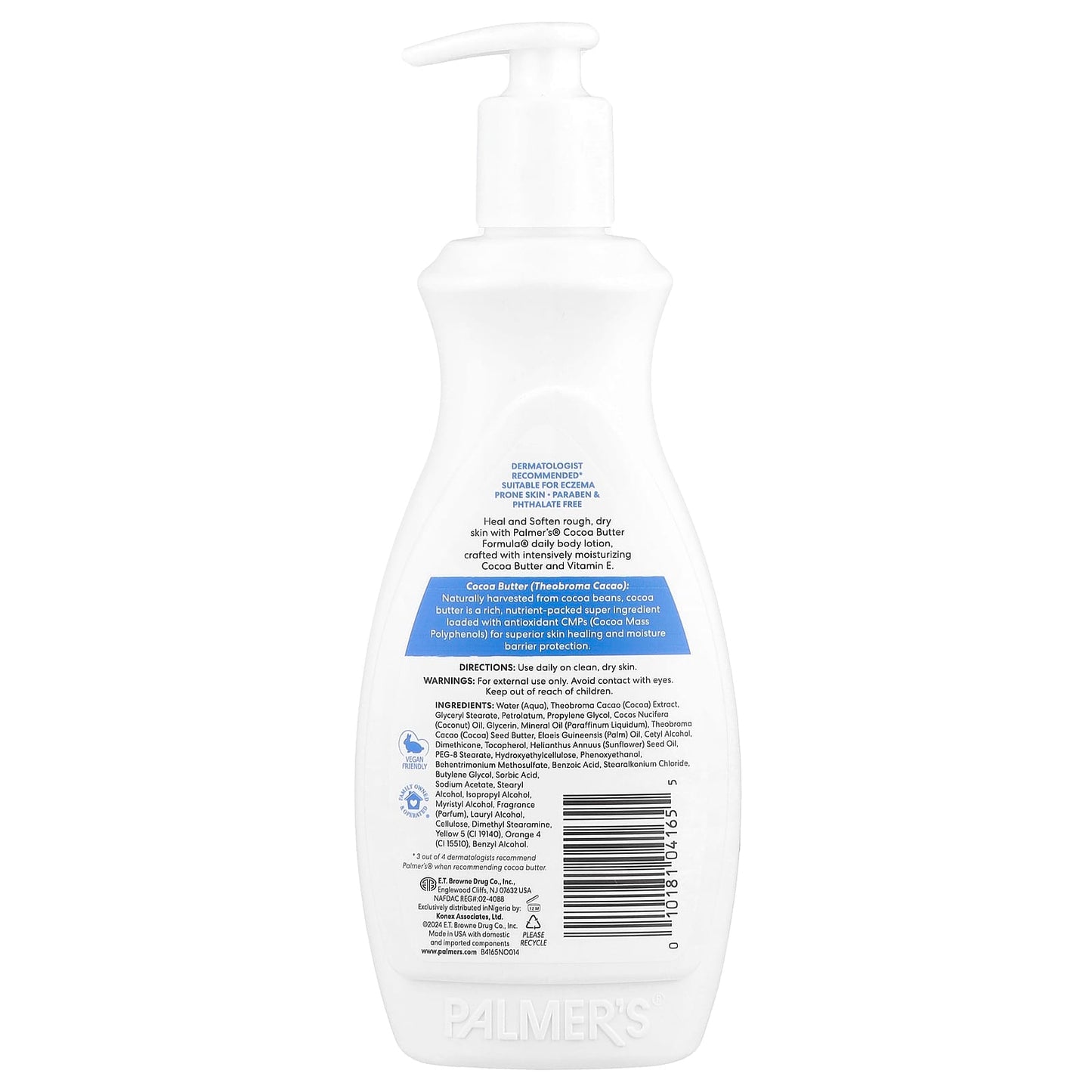Palmers Cocoa Butter Formula® with Vitamin E, Daily Skin Therapy to Repair and Soften Skin, 400ml