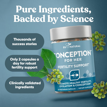 Eu Natural Conception For Her, Fertility Aid & Multi, 60 Capsules