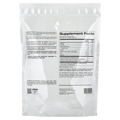 California Gold Nutrition Peptides de collagène marin hydrolysé avec cacao, 206 grammes