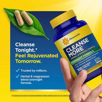 RenewLife, Cleanse More, Overnight Formula, 60 Capsules