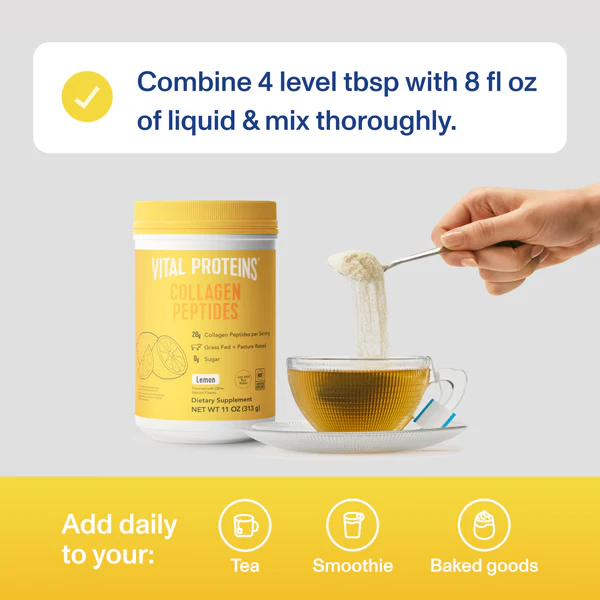 Vital Proteins Collagen Peptides, Lemon flavor, 313 grams