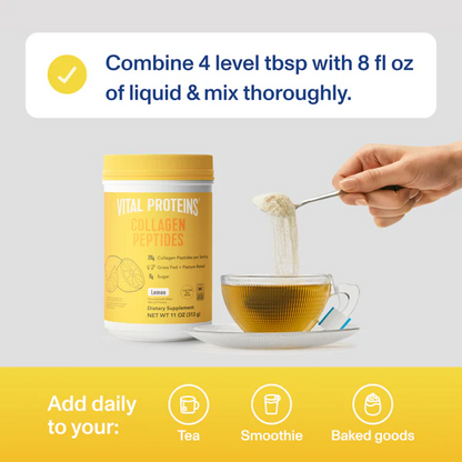 Vital Proteins Collagen Peptides, Lemon flavor, 313 grams