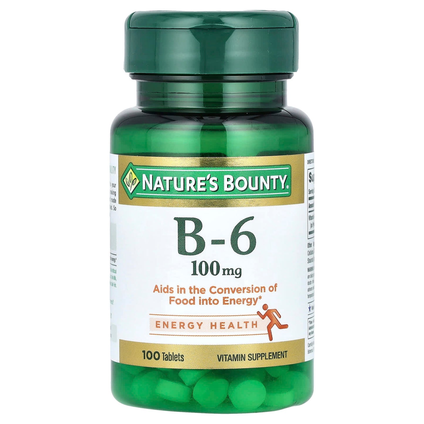 Nature's Bounty Vitamine B6 100mg, 100 comprimés