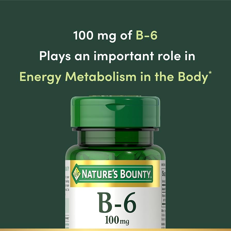 Nature's Bounty Vitamine B6 100mg, 100 comprimés