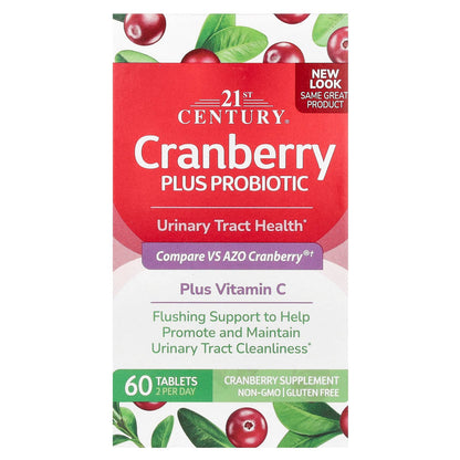 21st Century, Cranberry Plus Probiotics, 60 Tablets