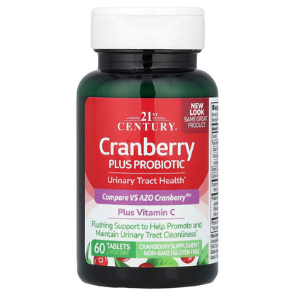 21st Century, Cranberry Plus Probiotics, 60 Tablets