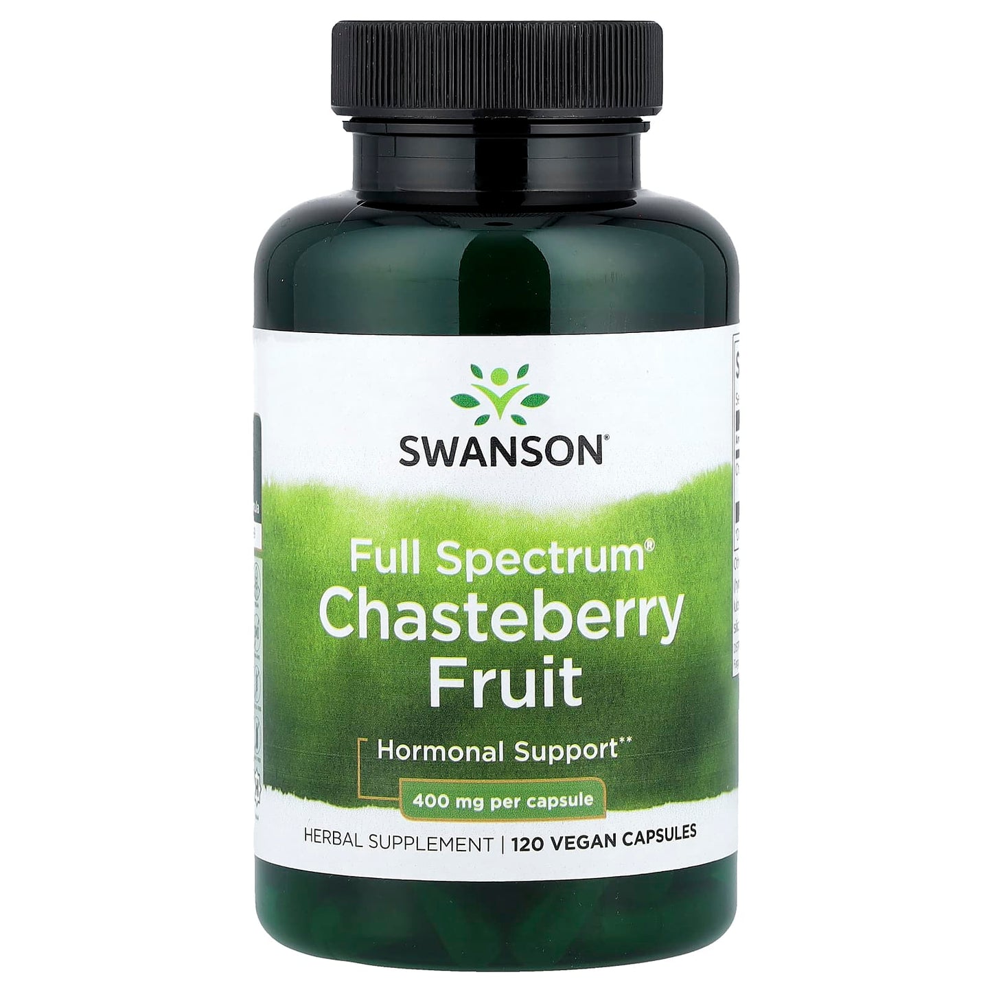 Swanson Full Spectrum Chasteberry fruit, Vitex Gattilier, 400mg, 100 gélules