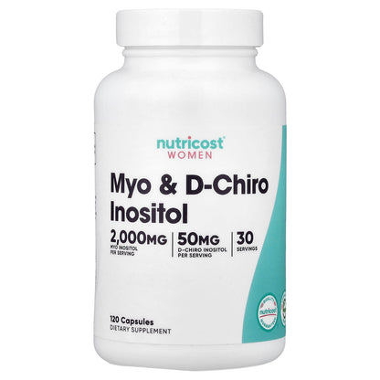Nutricost Myo & D-Chiro Inositol, 2050mg, 120 Capsules