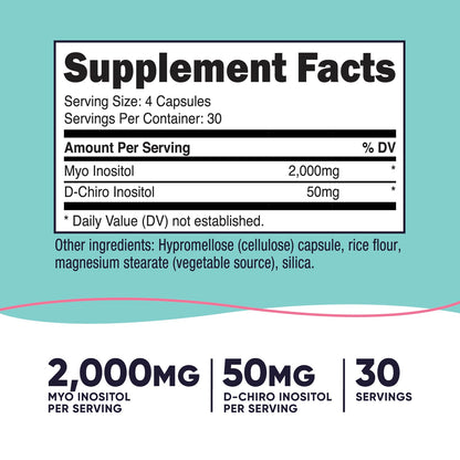 Nutricost Myo & D-Chiro Inositol, 2050mg, 120 Capsules