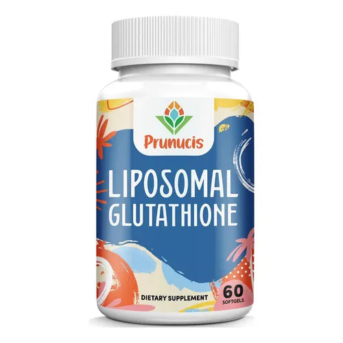 Prunucis Glutathione liposomal, avec vitamine C, chardon-Marie et acide alpha-lipoïque, L-glutathion réduit pur, haute absorption, 60 gélules
