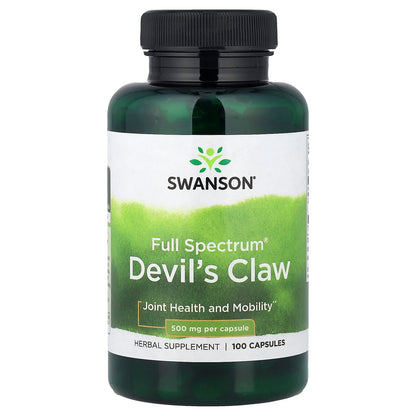 Swanson Devil’s Claw, 500mg, 100 gélules