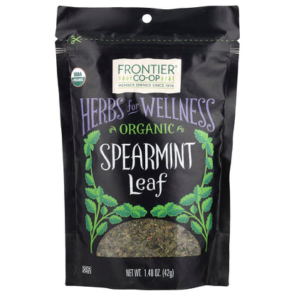 Frontier Co-op Spearmint Tea leaf | Organic Spearmint Leaves | For PCOS & Hirsutism, 42 g