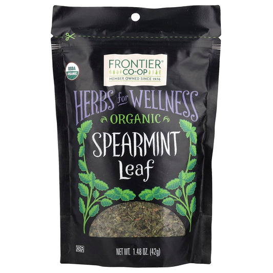 Frontier Co-op Spearmint Tea leaf | Organic Spearmint Leaves | For PCOS & Hirsutism, 42 g
