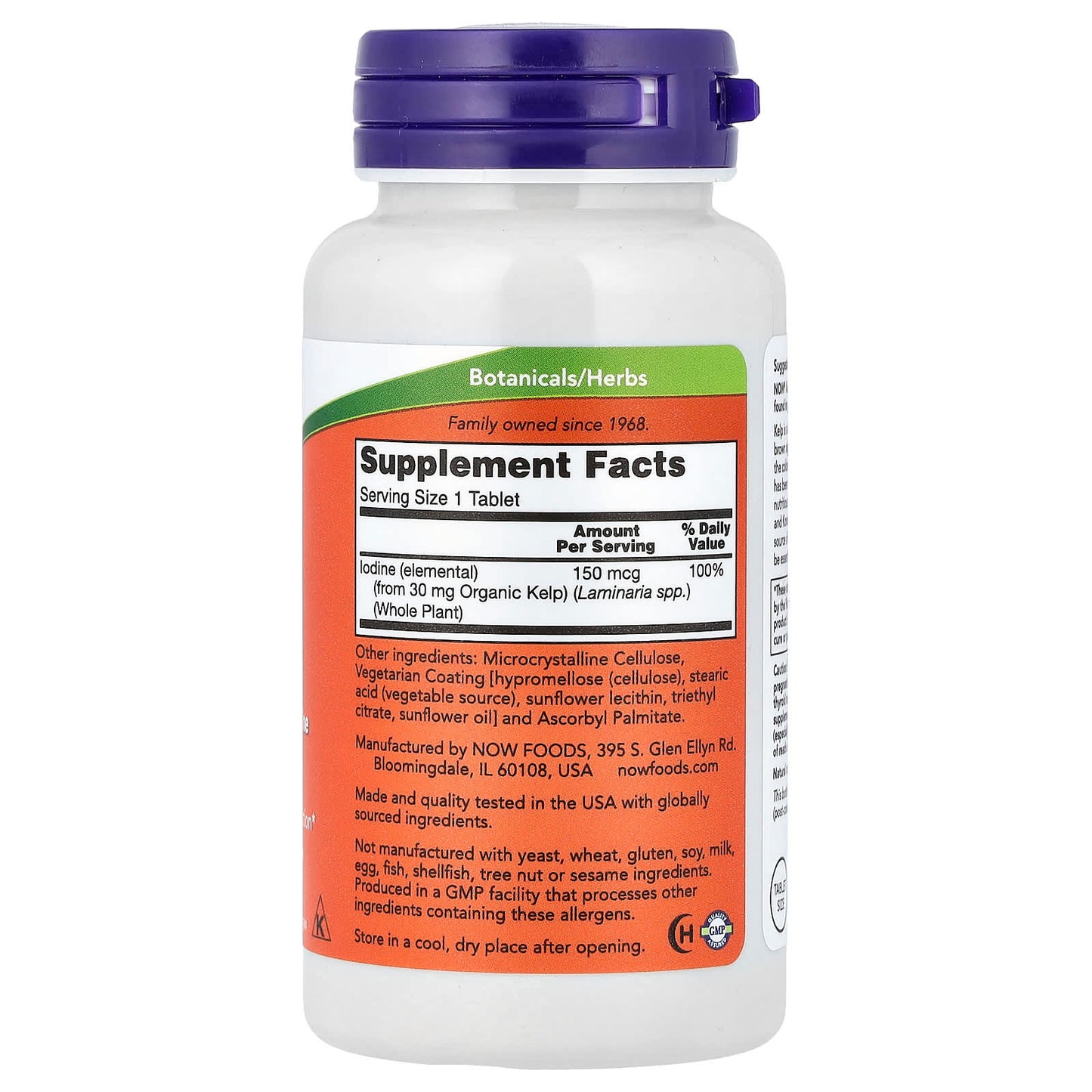 Now Foods Kelp | Varech, Iodine, 200 comprimés