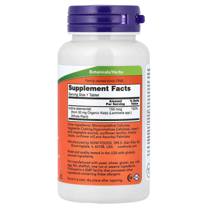 Now Foods Kelp | Varech, Iodine, 200 comprimés
