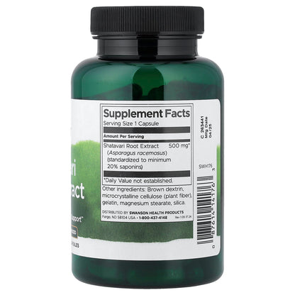 Swanson Shatavari Root, 500mg, 120 capsules