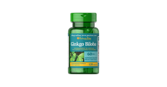 Puritan's Pride Ginkgo Biloba, 60mg, 120 Capsules