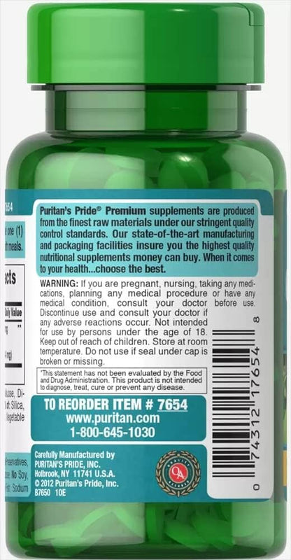 Puritan’s Pride Ginkgo Biloba, 60mg, 120 gélules