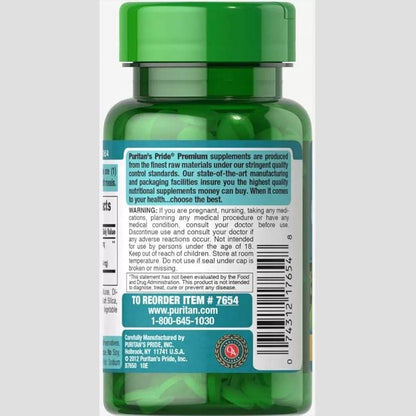 Puritan’s Pride Ginkgo Biloba, 60mg, 120 gélules