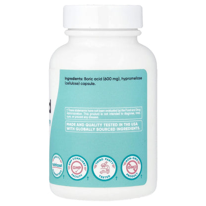 Nutricost Acide Borique, ovules vaginales, 600 mg, 30 capsules