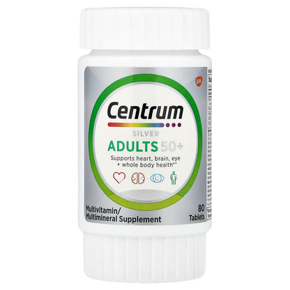 Centrum Multivitamines Adultes de 50 ans et plus, 80 comprimés