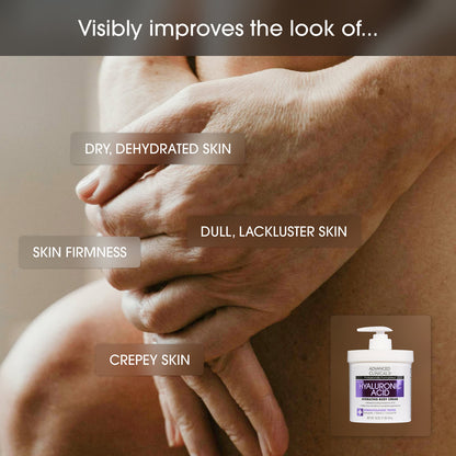 Advanced Clinicals Acide hyaluronique, Crème hydratante pour le corps, 454 g