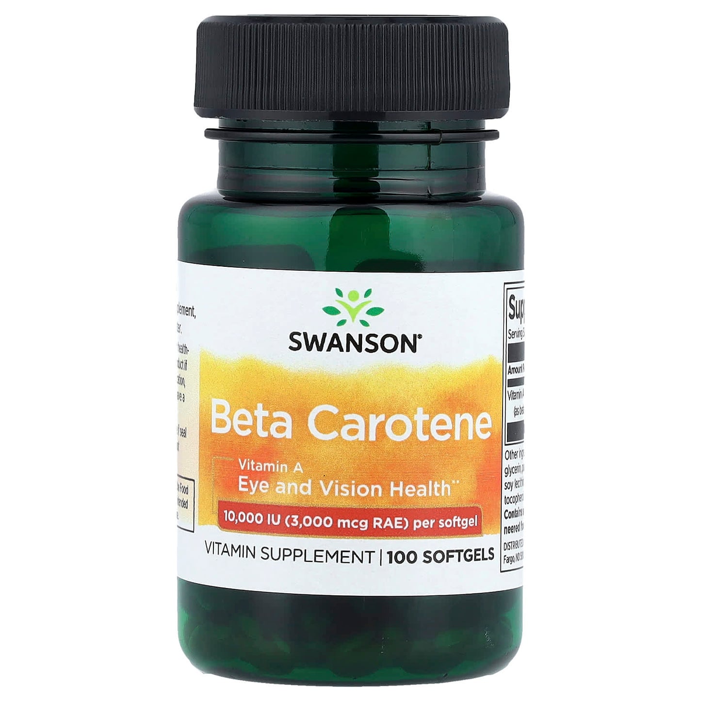 Swanson
Beta carotene, 10 000 UI (3000 mcg), 100 softgels